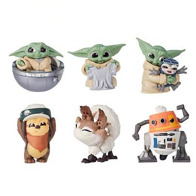 Hasbro هدايا بيبي يودا، شكل عمل بيبي يودا 2.2 بوصة، دمية بيبي يودا، تذكار ديكور المكتب للكبار