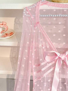 PetitDoll مجموعة ثوب نوم مثير من الدانتيل والرقعة، عيد الحب