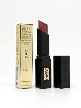 Yves Saint Laurent أحمر شفاه سفر بحجم رفيع 1.2 جرام/0.04 أونصة، مخطط باللون الأسود #302