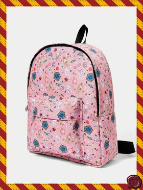 HARRY POTTER X SHEIN حقيبة ظهر ذات نمط كرتوني جميل، متعددة الوظائف، خفيفة الوزن، محمولة، سعة كبيرة مناسبة للطالبات الجامعيات والمدارس الإعدادية والثانوية والنشاطات الخارجية والسفر والمدارس الابتدائية والمبتدئين والمكاتب، هدية عيد الحب