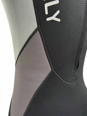 Manfinity Swimmode بدلة سباحة رجالية بياقة ذات لون متباين وأكمام راجلان مناسبة للياقة، مناسبة للشاطئ