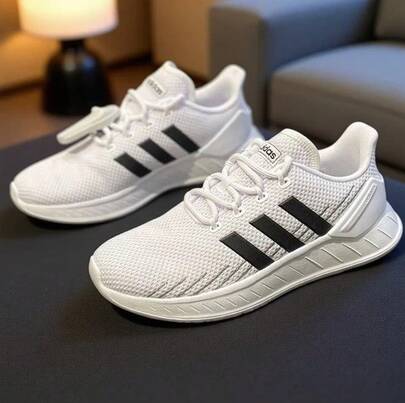Adidas أحذية رياضية شبكية قابلة للتنفس رجالي كيوستار فلو