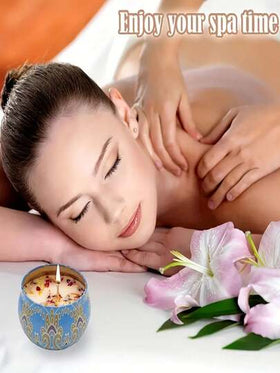 مجموعة شموع معطرة مكونة من 15 قطعة، شموع عطرية للعلاج بالروائح، شموع بأشكال إبداعية، شموع معطرة بالزهور الجافة والجبس، مناسبة لجو المنزل/غرفة النوم، عطر دائم، جو مريح، ديكور حفلة الشموع، شموع منزلية، شموع زخرفية، شموع DIY، هدايا عيد الميلاد، ديكور حفل الز