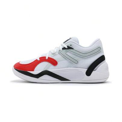 Puma أحذية رياضية كرة السلة ذات الجزء العلوي المنخفض والألوان المتباينة للرجال 37658215