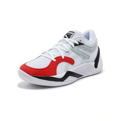 Puma أحذية رياضية كرة السلة ذات الجزء العلوي المنخفض والألوان المتباينة للرجال 37658215