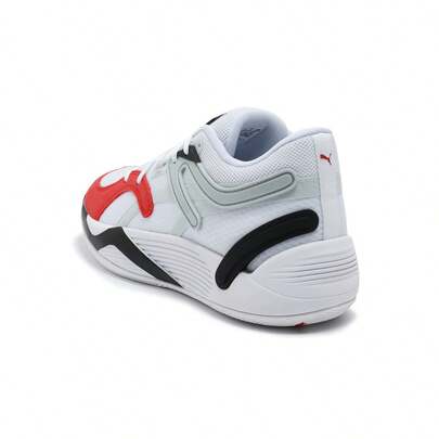 Puma أحذية رياضية كرة السلة ذات الجزء العلوي المنخفض والألوان المتباينة للرجال 37658215