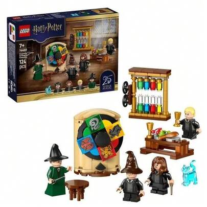 LEGO مجموعة ليغو هاري بوتر 76460 قلعة هوغوارتس: لغز مراسم الفرز مكعبات البناء