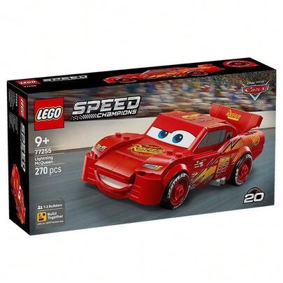 LEGO لعبة بناء كتل سيارة ليغو ريسرز 77255 سيارة البرق ماكوين من فيلم السيارات، هدية جديدة