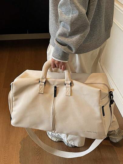 حقيبة رياضية ذات سعة كبيرة، مقاومة للماء مع تقسيم داخلي، حقيبة دافل للرجال، مناسبة للسباحة والرحلات القصيرة والسفر