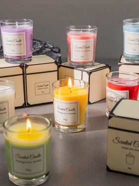 مجموعة هدايا شمعة معطرة بطراز INS، شمعة معطرة بزجاجة من شمع الصويا بلا دخان، صندوق هدايا شمعة للنساء، شمعة معطرة من شمع الصويا طويلة الأمد، عطر المنزل، ديكور الغرفة، هدية عيد الميلاد وعيد الشكر، مناسبة للعائلة والأصدقاء