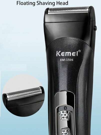 Kemei آلة حلاقة الشعر الكهربائية KM-1506 ماكينة إزالة شعر الوجه والأنف والأذن 3 في 1 قابلة للشحن عبر USB، ماكينة قص الشعر رخيصة الثمن وذات مبيعات عالية، مناسبة للاستخدام المنزلي وللعائلة