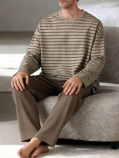 مجموعة بيجاما رجالية، هدية عيد الحب 2 قطعة