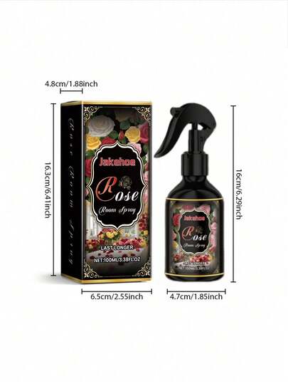 jakehoe رذاذ غرفة بعطر الورد، عطر دائم للنوم، منعش للهواء