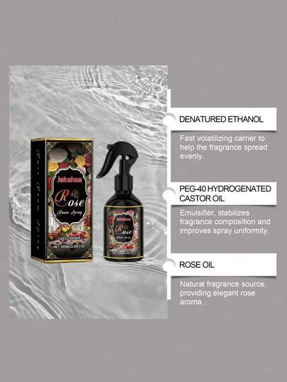 jakehoe رذاذ غرفة بعطر الورد، عطر دائم للنوم، منعش للهواء
