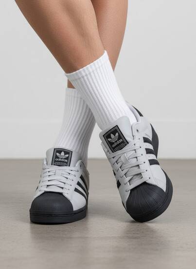 Adidas حذاء رياضي من أديداس أوريجينالز سوبر ستار 2، مقاوم للانزلاق ومتين، مناسب للجنسين