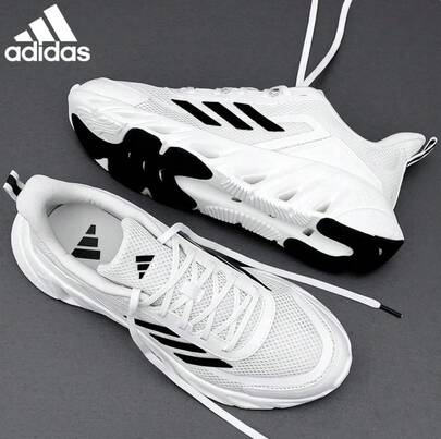 Adidas حذاء رياضي جديد مريح وجيد التهوية للجري للجنسين