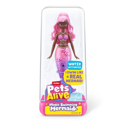 سلسلة سباحة الحيوانات الأليفة الحية ZURU PETS ALIVE MERMAID الإصدار 1 (1 حزمة)