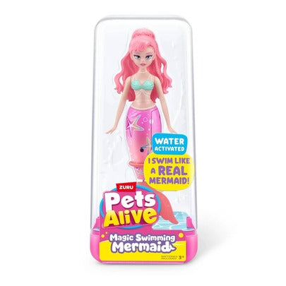 سلسلة سباحة الحيوانات الأليفة الحية ZURU PETS ALIVE MERMAID الإصدار 1 (1 حزمة)