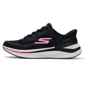 Skechers أحذية رياضية كاجوال مريحة مبطنة للرجال، أحذية جري مع رباط 221141-BKW