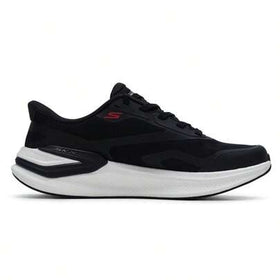 Skechers أحذية رياضية كاجوال مريحة مبطنة للرجال، أحذية جري مع رباط 221141-BKW