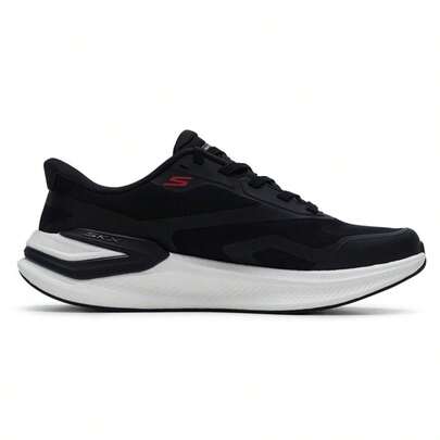 Skechers أحذية رياضية كاجوال مريحة مبطنة للرجال، أحذية جري مع رباط 221141-BKW