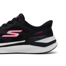 Skechers أحذية رياضية كاجوال مريحة مبطنة للرجال، أحذية جري مع رباط 221141-BKW