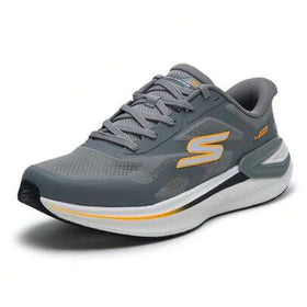 Skechers أحذية رياضية للرجال بنظام ربط، أحذية رياضية كاجوال مبطنة خفيفة الوزن للاستخدام اليومي، 221141-GRY