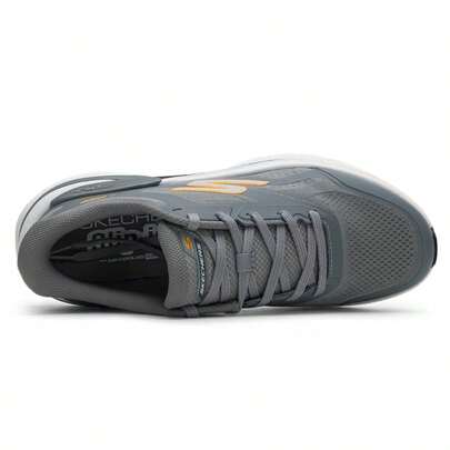 Skechers أحذية رياضية للرجال بنظام ربط، أحذية رياضية كاجوال مبطنة خفيفة الوزن للاستخدام اليومي، 221141-GRY