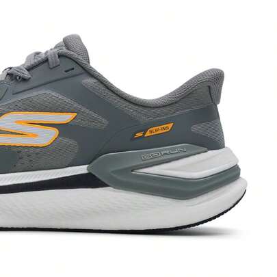 Skechers أحذية رياضية للرجال بنظام ربط، أحذية رياضية كاجوال مبطنة خفيفة الوزن للاستخدام اليومي، 221141-GRY