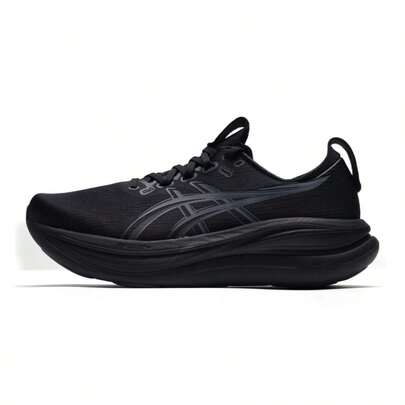 Asics أحذية الجري للرجال GEL-NIMBUS 28 (4E) خفيفة الوزن، مريحة، أحذية جري كاجوال بسيطة 1011C145-001