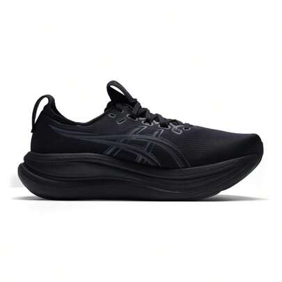 Asics أحذية الجري للرجال GEL-NIMBUS 28 (4E) خفيفة الوزن، مريحة، أحذية جري كاجوال بسيطة 1011C145-001