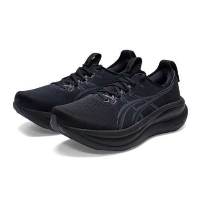 Asics أحذية الجري للرجال GEL-NIMBUS 28 (4E) خفيفة الوزن، مريحة، أحذية جري كاجوال بسيطة 1011C145-001