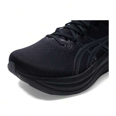 Asics أحذية الجري للرجال GEL-NIMBUS 28 (4E) خفيفة الوزن، مريحة، أحذية جري كاجوال بسيطة 1011C145-001