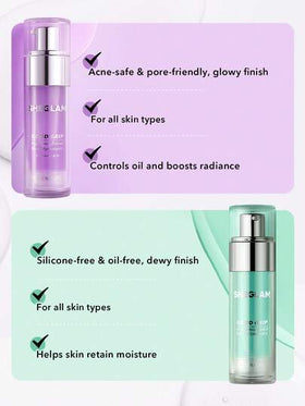 SHEGLAM Good Grip برايمر مرطب-حجم السفر علامة تجارية جمال مكياج ميكب مستحضرات تجميل للنساء الفتيات مثالي لفصل الشتاء الربيع مثالي ل- Y2K أزياء أنيقة رمضان هدية حفلة جاهز أفضل لون