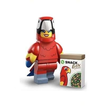 LEGO لعبة ليغو 71051 شخصية صغيرة قابلة للسحب موسم 28 بزي حيوان، شخصية صغيرة تعليمية من قطع البناء، هدية تذكارية