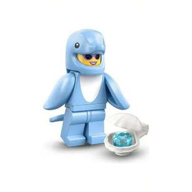LEGO لعبة ليغو 71051 شخصية صغيرة قابلة للسحب موسم 28 بزي حيوان، شخصية صغيرة تعليمية من قطع البناء، هدية تذكارية