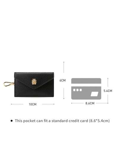 Michael Kors محفظة بطاقات جلدية مانعة لتشويش RFID مع سلسلة مفاتيح للنساء