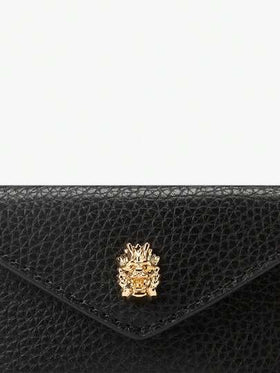 Michael Kors محفظة بطاقات جلدية مانعة لتشويش RFID مع سلسلة مفاتيح للنساء