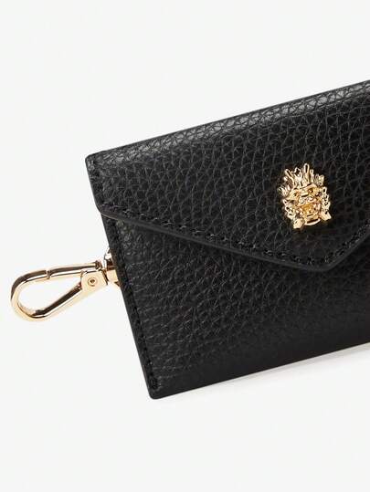 Michael Kors محفظة بطاقات جلدية مانعة لتشويش RFID مع سلسلة مفاتيح للنساء