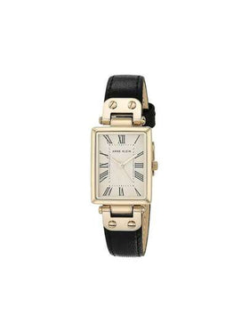 Anne Klein ساعة يد نسائية كوارتز رسمية مع سوار جلد طبيعي