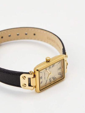 Anne Klein ساعة يد نسائية كوارتز رسمية مع سوار جلد طبيعي