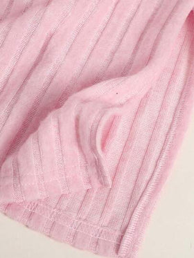 SHEIN فستان بياقة مكشوفة الكتف مطوي بفيونكة للمراهقات