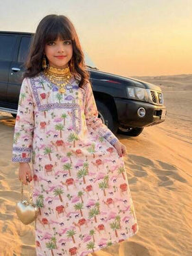 SHEIN فستان منسوج بزهور صغيرة أنيق للفتيات المراهقات