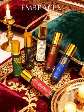 EMBRACEX. زيت عطر عربي من دبي 10 مل، زيت عطر بتطبيق بالكرة، رائحة طويلة الأمد، علامة تجارية فاخرة، زيت عالي الجودة، أطلق سحرك الشخصي، هدية مثالية للرجال والنساء، 0.33 أونصة سائلة