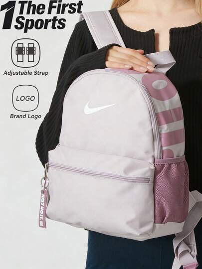 Nike حقيبة ظهر BRSLA JDI MINI BKPK، حقيبة لابتوب سعة كبيرة، حقيبة رياضية مناسبة للجنسين، حقيبة ظهر للطلاب، حقيبة للتنقل DR6091-019