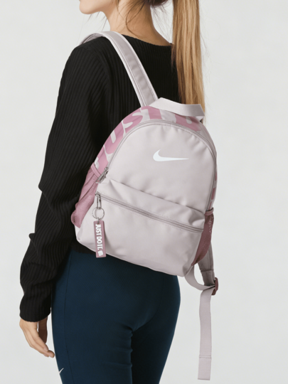 Nike حقيبة ظهر BRSLA JDI MINI BKPK، حقيبة لابتوب سعة كبيرة، حقيبة رياضية مناسبة للجنسين، حقيبة ظهر للطلاب، حقيبة للتنقل DR6091-019