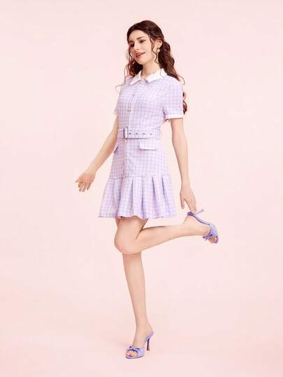 CUCCOO DOLLMOD صنادل كاجوال نسائية بكعب عالي مزينة بفيونكة