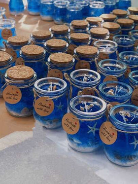 شمعة معطرة شفافة بشكل بحري مصنوعة يدويًا، بدون دخان، ديكور غرفة، هدية تخرج، هدية عيد، ديكور حفل زفاف، عطر حمام، شمعة معطرة تذكارية، قطعة واحدة
