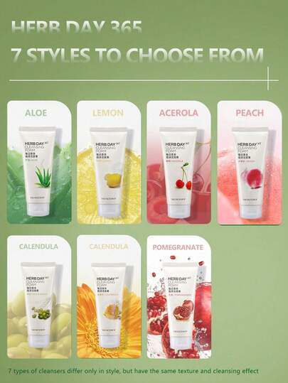 The Face Shop رغوة تنظيف الكالندولا يوم الأعشاب 365، تزيل بلطف بقايا المكياج والجلد الميت، توفر شعورًا منعشًا، تنظف بفعالية بقايا البشرة، تحتوي على مستخلصات طبيعية، مرطبة ومهدئة، مناسبة لجميع أنواع البشرة، مستحضرات تجميل كورية، 170 جرام / 5.99 أونصة