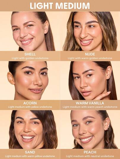 SHEGLAM Dew & Done ملون خفيف للبشرة مع Spf20-Shell علامة تجارية جمال مكياج ميكب مستحضرات تجميل للنساء الفتيات مثالي لفصل الشتاء الربيع مثالي ل- Y2K أزياء أنيقة رمضان هدية حفلة جاهز أفضل لون